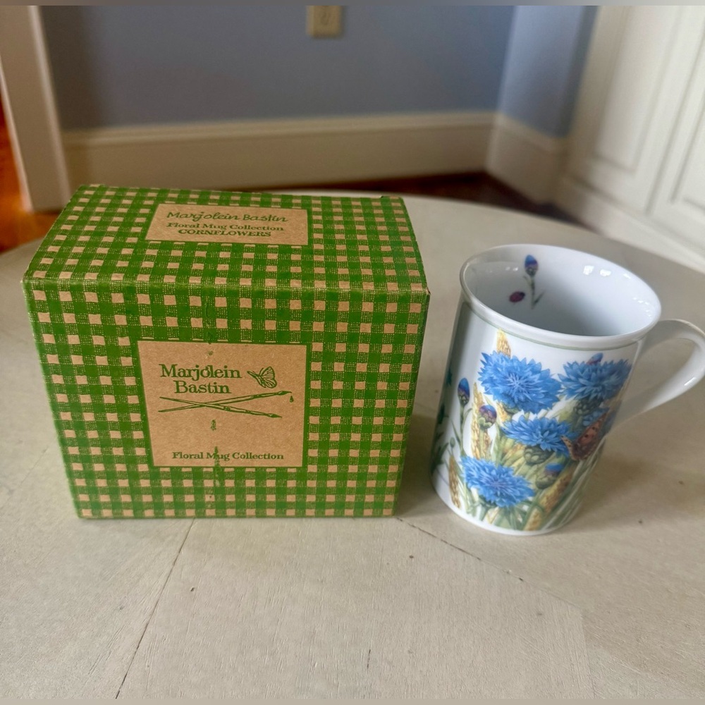 Vintage Avon Marjolein Bastin Floral Cornflowers Mug BNIB 🦋🦋🦋